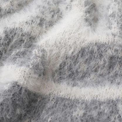 Stellar Splash Knitted Sweater - Gray