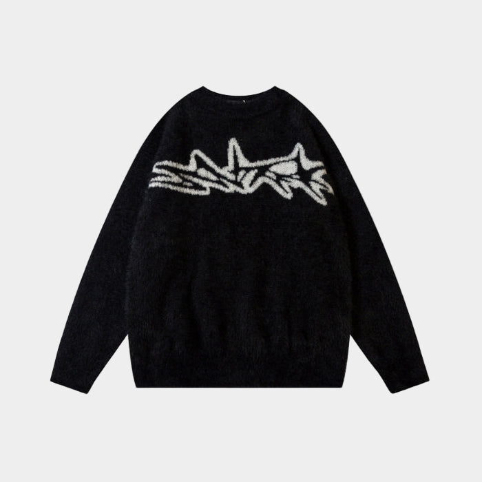 'Tribal' Knitted Sweater - Apricot