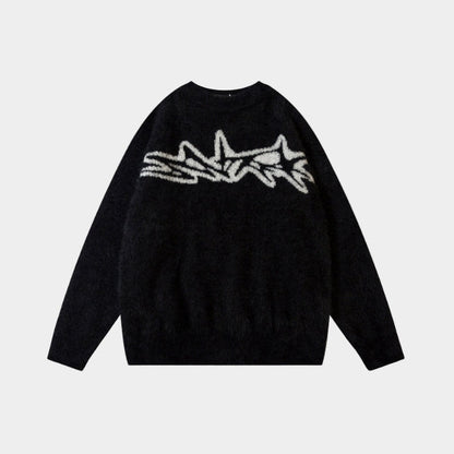 'Tribal' Knitted Sweater - Apricot
